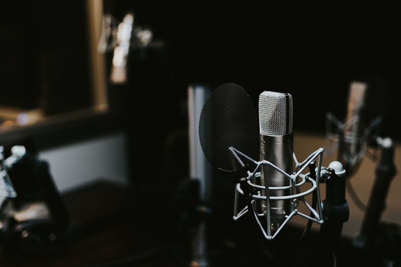 Aufnahmesituation Podcast-Sprecher